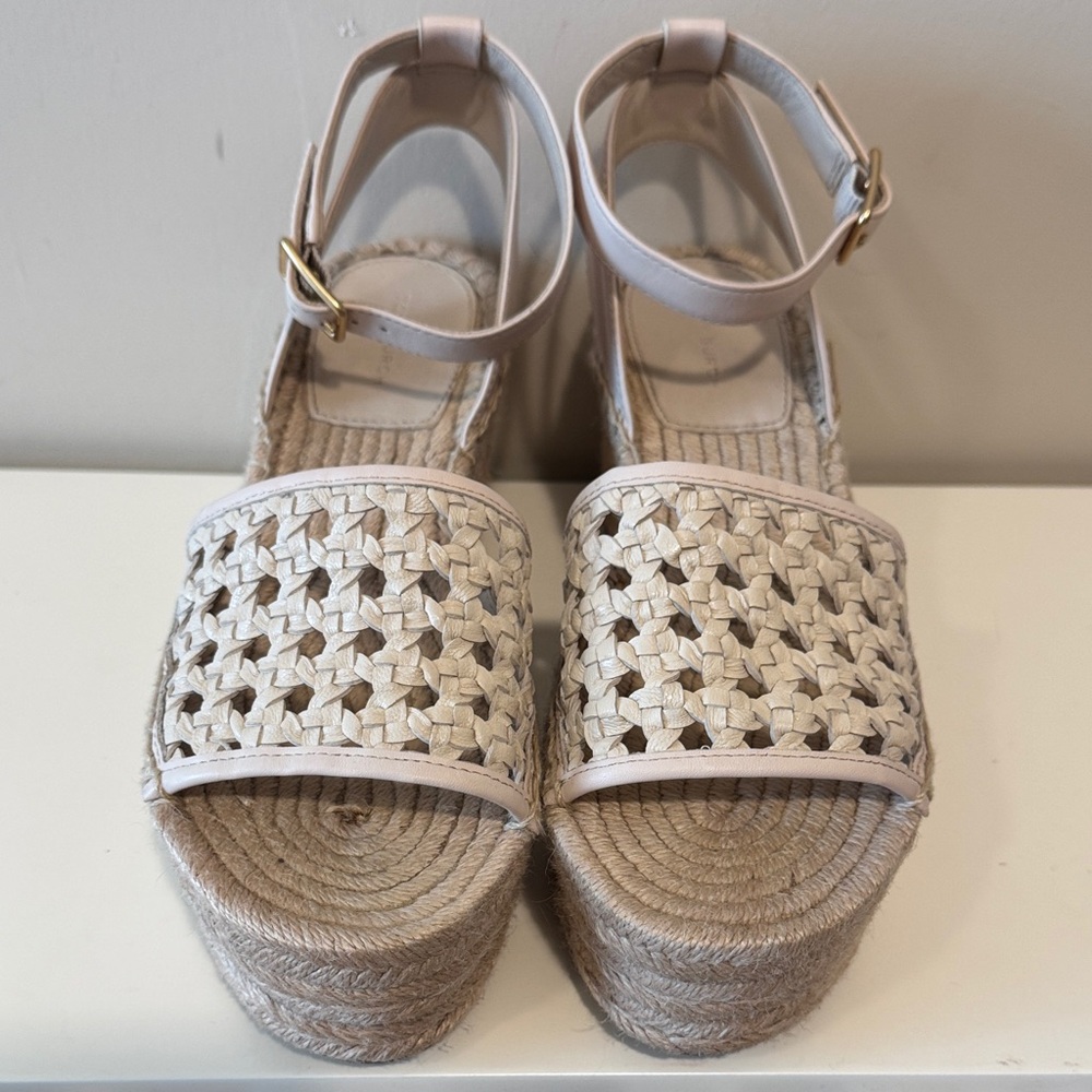 Tory Burch✨ Women's Platform Espadrille Wedge size 7 1/2 - Picture 2 of 9